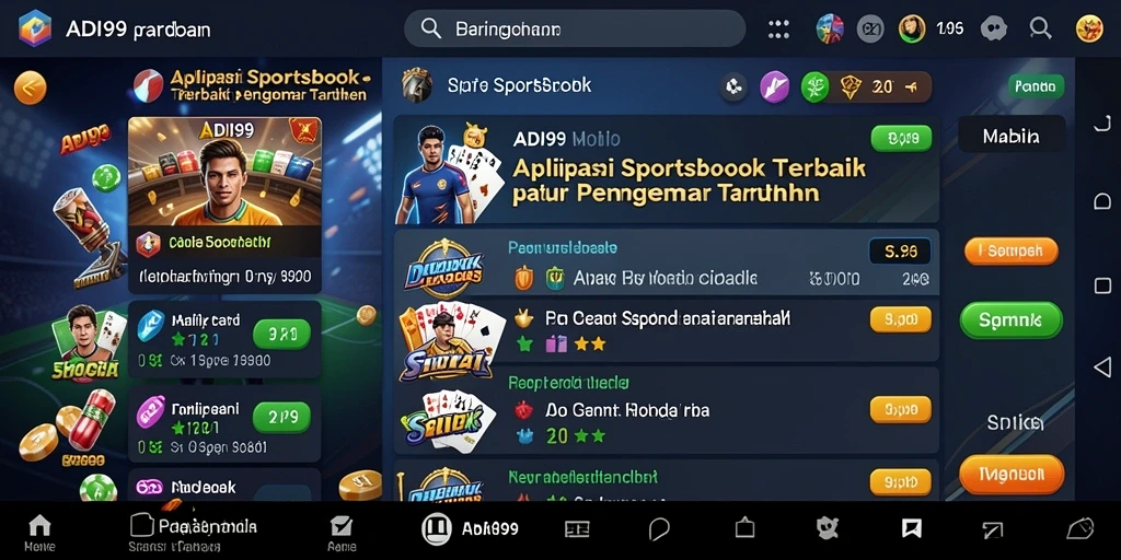 Tampilan screenshot ADI99 menunjukkan antarmuka menarik untuk taruhan olahraga.