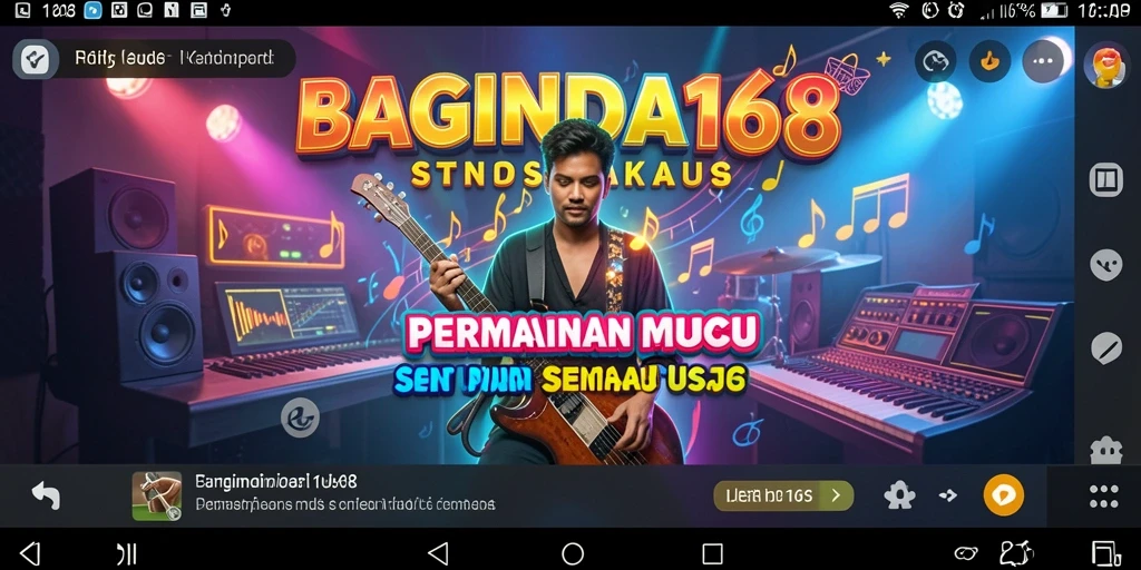 Screenshot gameplay BAGINDA168 menampilkan keseruan bermain musik.