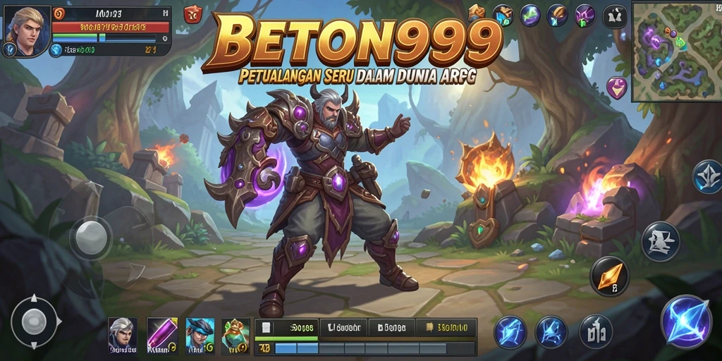 Tampilan gameplay seru di dunia fantasi BETON999.