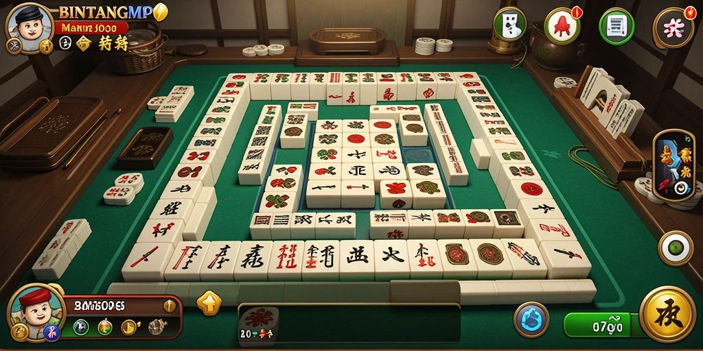 Tampilan permainan Mahjong yang seru di BINTANGMPO.