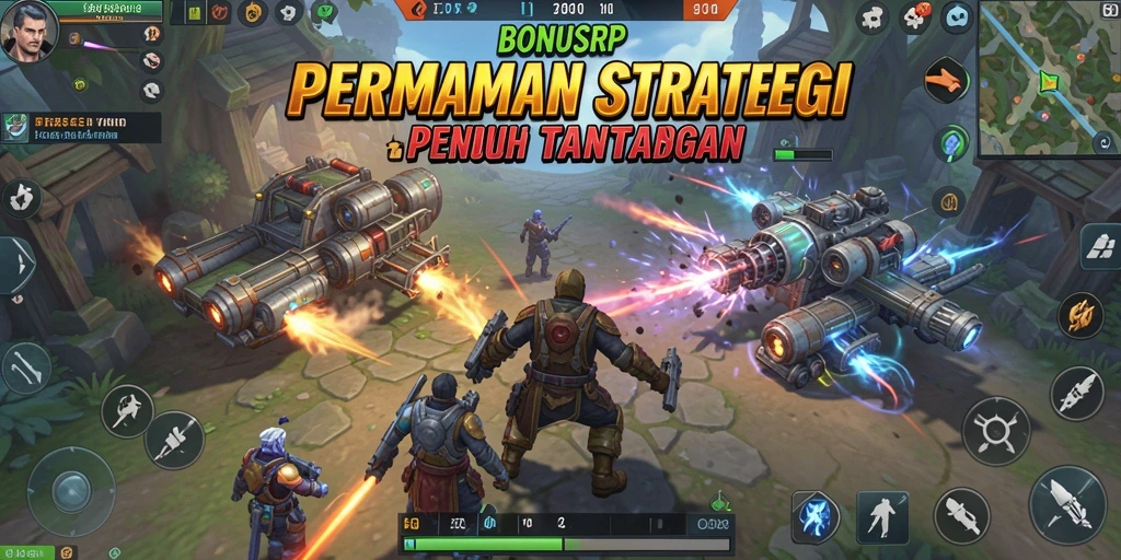 Screenshot gameplay BONUSRP menampilkan aksi strategi yang intens.