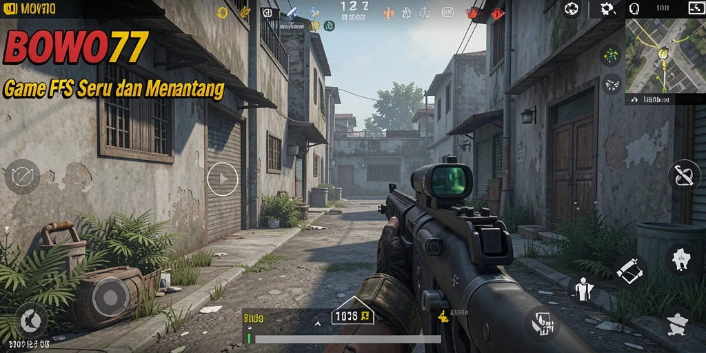 Gameplay intens dari BOWO77 menampilkan aksi menembak yang seru.