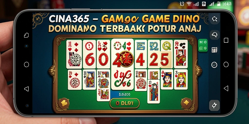 Screenshot CINA365 menampilkan gameplay seru dalam permainan Domino.