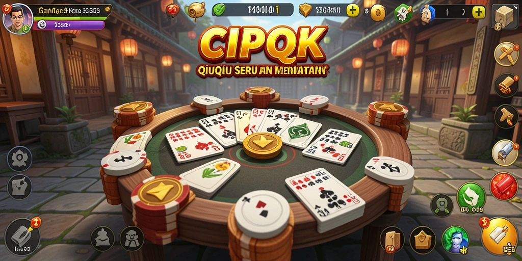Tangkapan layar game QiuQiu yang menarik dan penuh aksi.