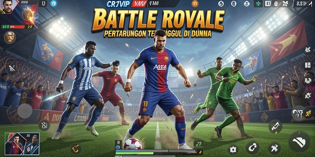 Tampilan gameplay seru dan mendebarkan di CR7VIP.