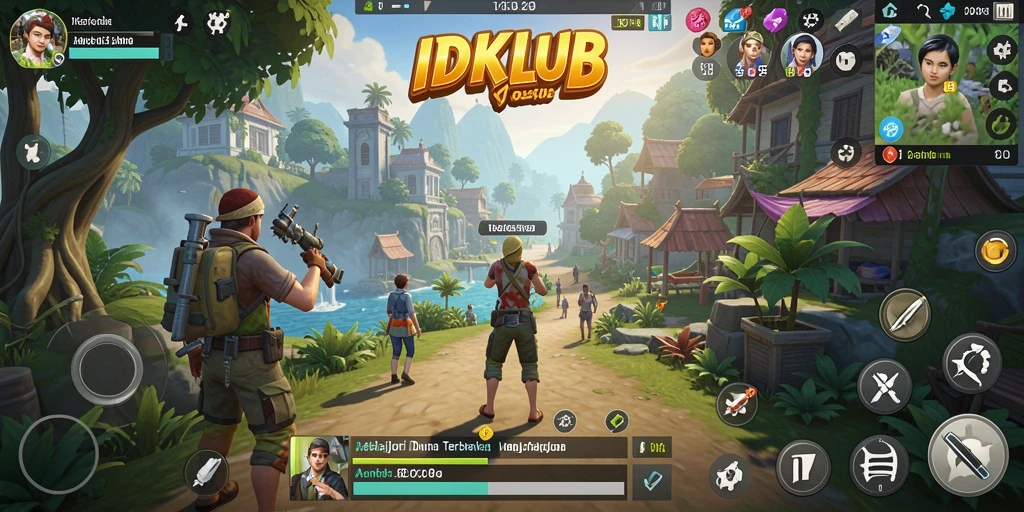 Screenshot gameplay Open World IDKLUB yang menakjubkan.