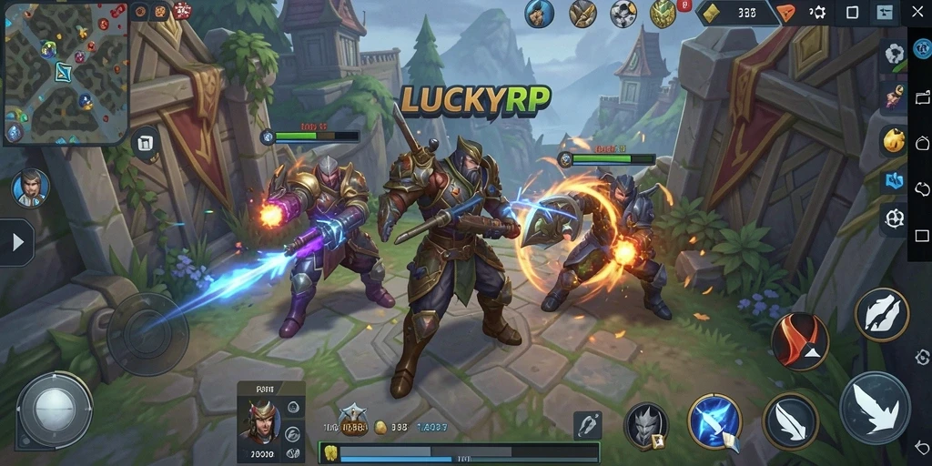 Gameplay menarik dari LUCKYRP yang menunjukkan strategi dan peperangan.