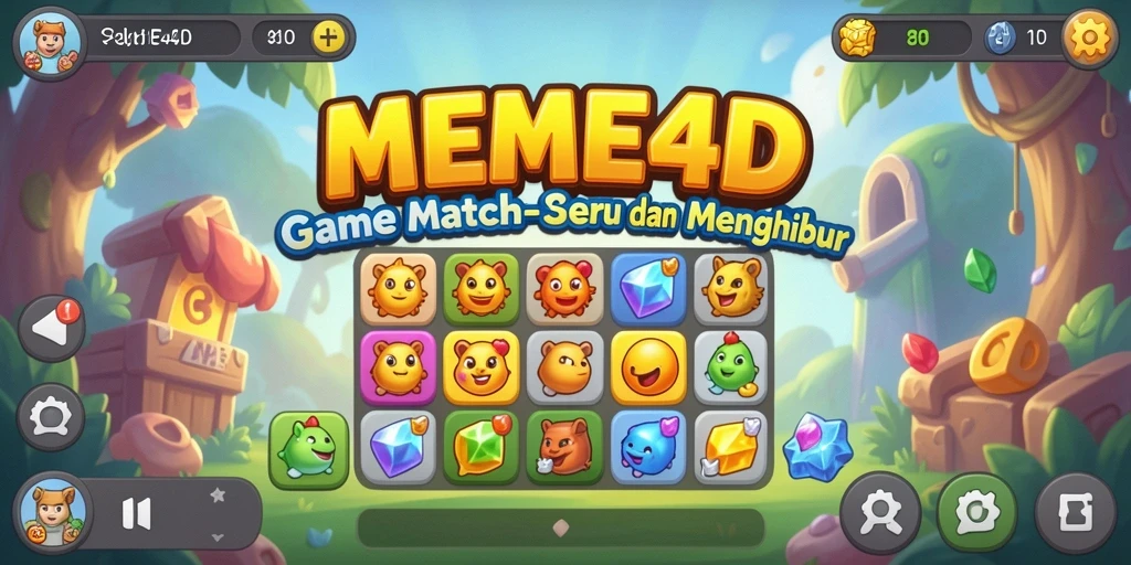 Tampilan gameplay MEME4D yang seru dengan berbagai meme lucu.