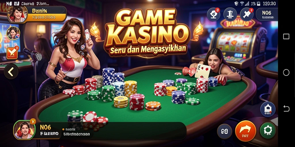 Tampilan gameplay seru N06 dengan berbagai pilihan permainan kasino.