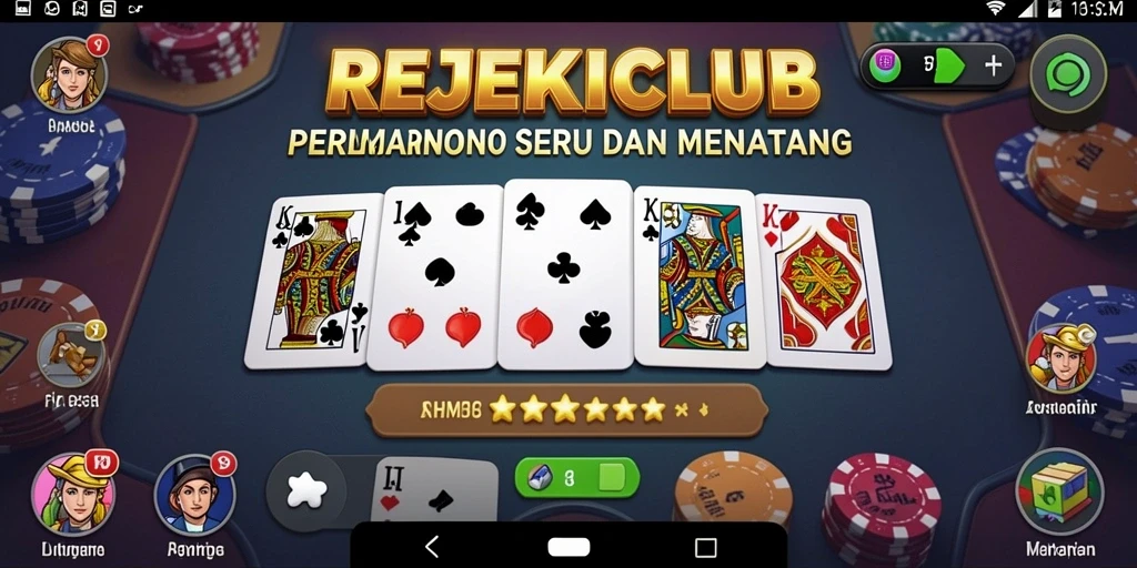 Tangkapan layar menunjukkan momen menegangkan di REJEKICLUB saat bermain Domino.