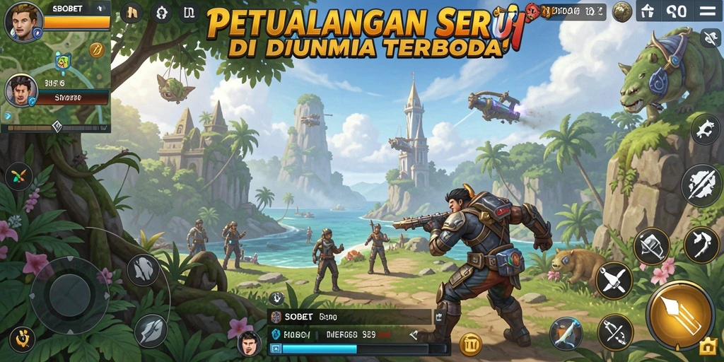 Tampilan gameplay seru di dunia terbuka SBOBET.