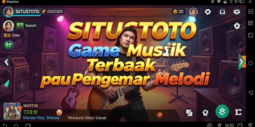 Screenshot gameplay SITUSTOTO menampilkan pemain yang menikmati musik.