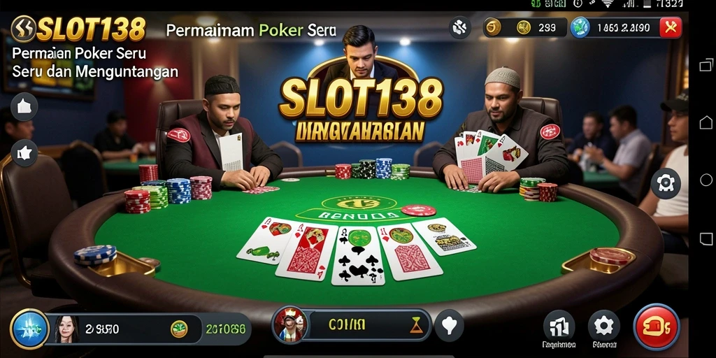 Tampilan gameplay poker yang menarik dari SLOT138.