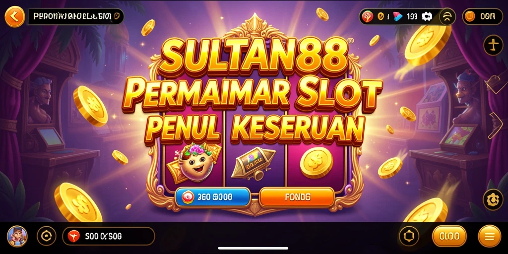 Tampilan menarik dari permainan Slot SULTAN88 yang memikat.