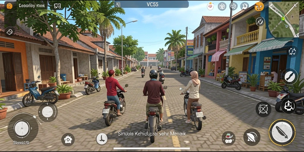 Tampilan gameplay VC55 yang mengesankan dan realistis di dunia simulasi.