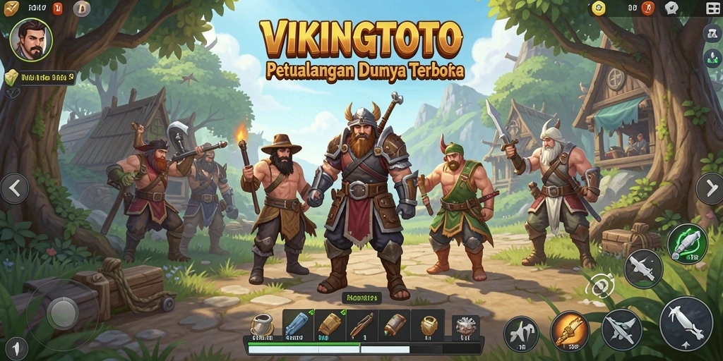 Tampilan gameplay <strong>VIKINGTOTO</strong> yang menakjubkan dalam dunia terbuka.